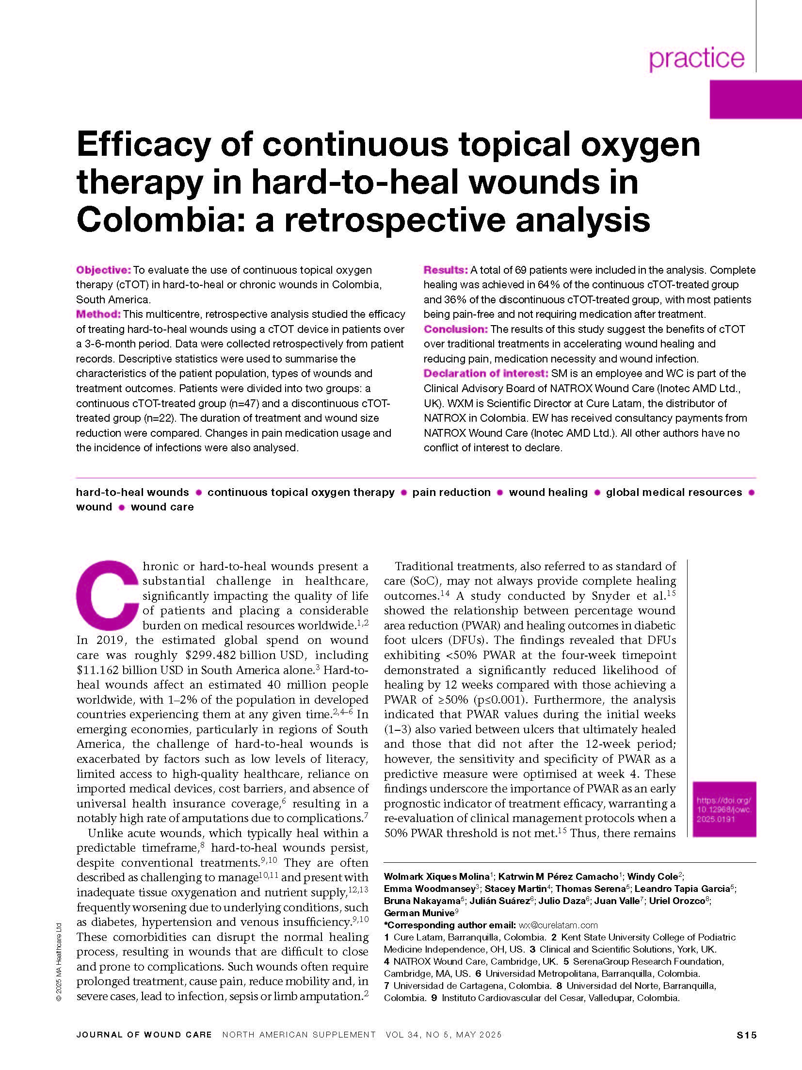 JWC Article Image Efficacy of cTOT Columbia