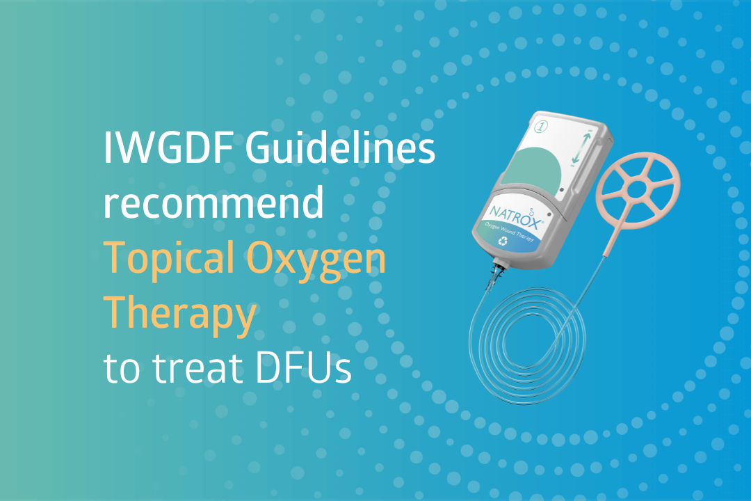 IWGDF Guidelines recommending topical oxygen therapy to treat diabetic foot ulcers